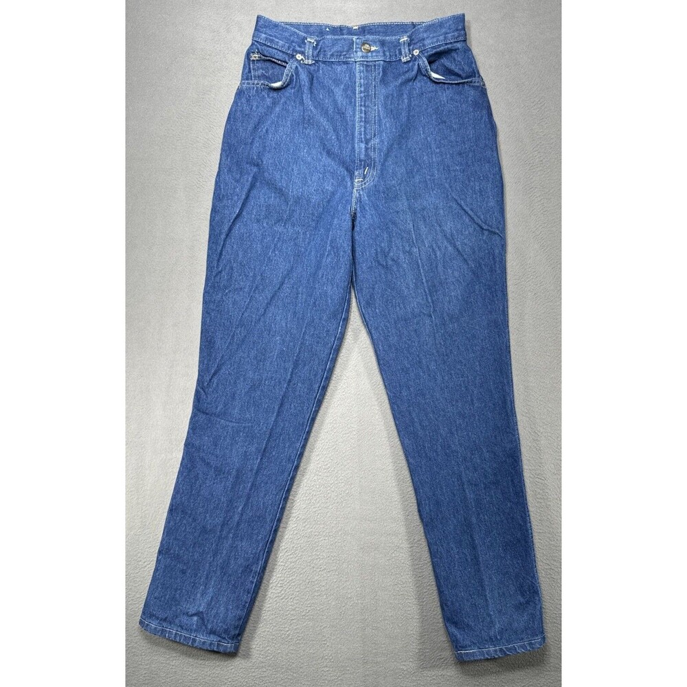 Vintage 70s Chic H.I.S‎ Mom Jeans Sz 14 (27x30) Blue Yoke Classic American Denim